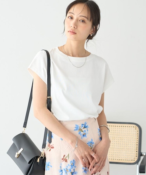 【遮熱・接触冷感・UVカット】フレンチスリーブTシャツ