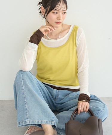 SET2点ハイショクシアータンクトップ+ロンT