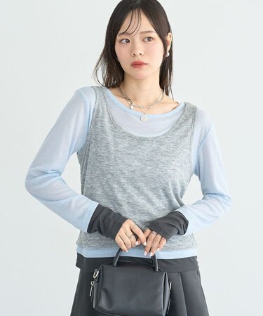 SET2点ハイショクシアータンクトップ+ロンT