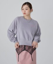 クルーネックフリーストップス