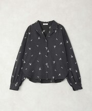 総刺繍開襟シャツ