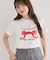 ・swing by リボンモチーフコード刺繍TEE