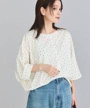 【超優秀ブラウス】ハーフZIPドルマンプルオーバー