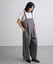 ワイドシルエットサロペット