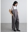ワイドシルエットサロペット