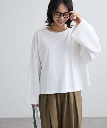 刺しゅう入りドルマンロンTEE