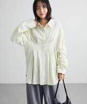 【WEB限定】ドロストシャーリングウエストタックシャツⅢ