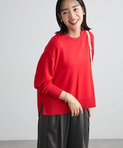カシミヤ混クルーネックプルオーバー