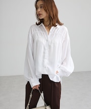 【しゃれシャツ】2wayシャーリングシャツ