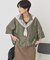 【WEB限定】Wポケットシアー半袖シャツ