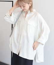 【WEB限定】接触冷感Wポケットシャツチュニック