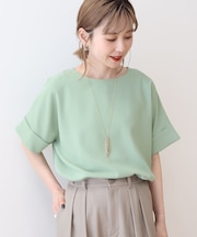 【WEB限定】イージーケア+接触冷感バックタック半袖プルオーバー