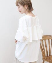 【WEB限定】バックフリル半袖プルオーバー