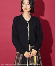 【WHERE'S WALLY?】配色レイヤードニットポロ