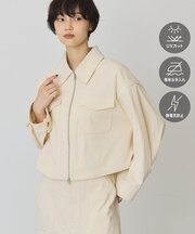 【マルチ機能】カットコーデュロイZIPショート丈シャツ