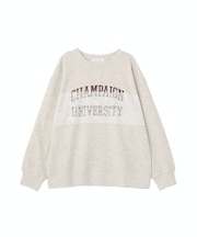 レースドッキングロゴスウェット
