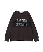 レースドッキングロゴスウェット