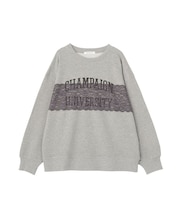 レースドッキングロゴスウェット