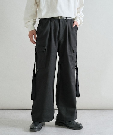 ツイルワイドカーゴパンツ