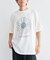 フラワープリントグラフィックTシャツ