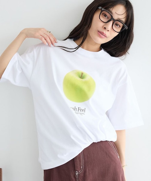 フルーツロゴイラストTシャツ