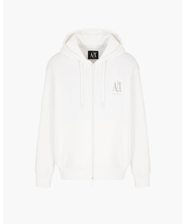 【A|X アルマーニ エクスチェンジ】ICON ジップアップフーデッドスウェットシャツ
