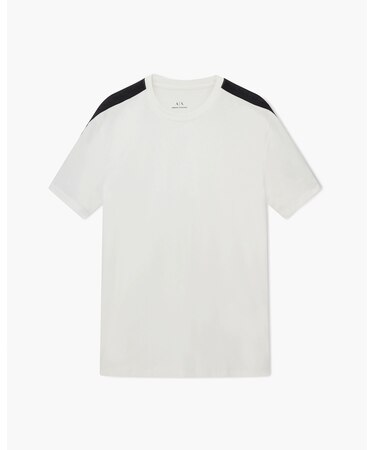 【A|X アルマーニ エクスチェンジ】ロゴテープ 半袖クルーネックTシャツ