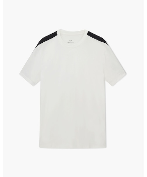 【A|X アルマーニ エクスチェンジ】ロゴテープ 半袖クルーネックTシャツ