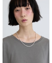 ぺブルシルバーネックレス