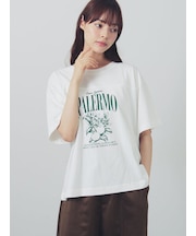 【接触冷感】切り替えプリントTシャツ