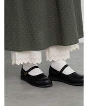 裾スカラップレースペチパンツ