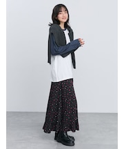 無地・柄アソート裾フリルスカート