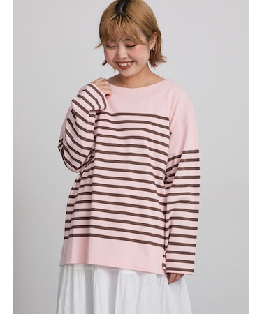 バスクボーダーロングスリーブTシャツ