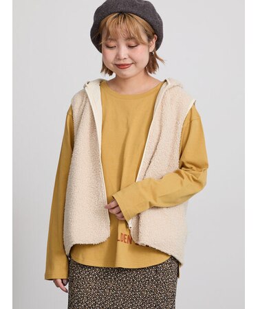 リバーシブルボアベスト