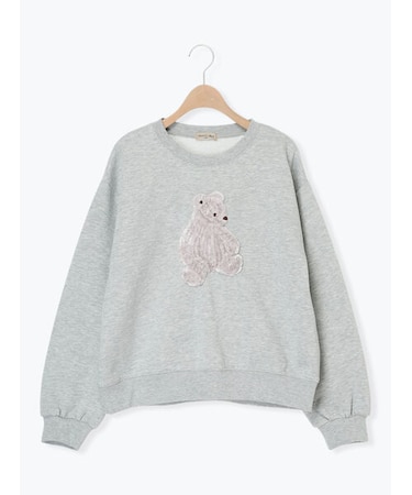 アニマル柄モール刺繍スウェット