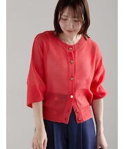 【WEB限定カラーあり】ペーパータッチヤーン2wayメッシュニット