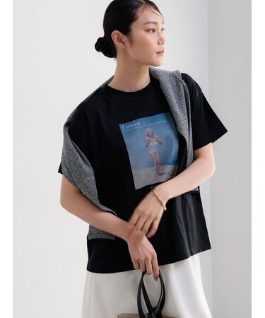マリリンモンロービーチフォトTシャツ