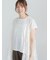 【接触冷感】エンボスロゴフレンチスリーブTシャツ