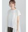 【接触冷感】エンボスロゴフレンチスリーブTシャツ
