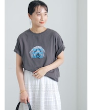 アニマルフォトプリントTシャツ