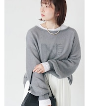 モヘアタッチメッシュプルオーバー