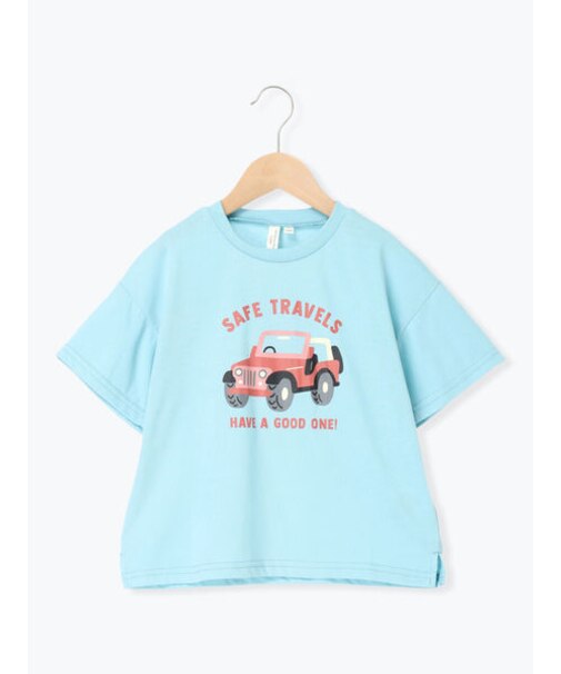 【吸水速乾】車プリントTシャツ