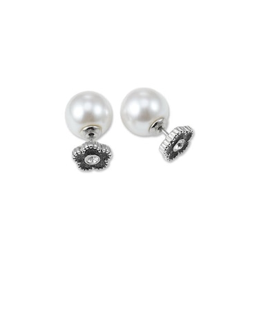 ラメエポビジューデイジー ピアス