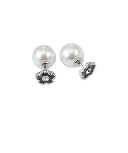 ラメエポビジューデイジー ピアス
