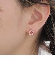 ハーフストーンデイジー ピアス2
