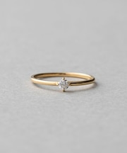 K18 ダイヤモンド 0.1ct リング「ブライト」