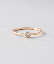 K18 ダイヤモンド 0.1ct リング「ブライト」