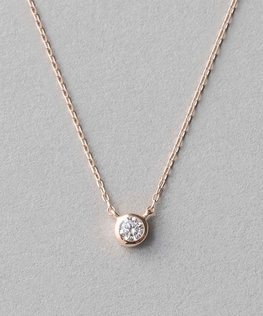 K18 ダイヤモンド 0.1ct ネックレス「ブライト」
