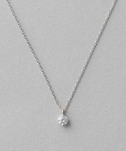 PT900/850 ダイヤモンド 0.15ct ネックレス「ブライト」