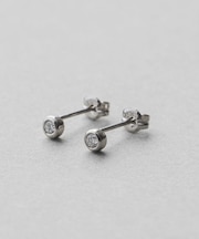 PT900 ダイヤモンド 0.1ct ピアス「ブライト」